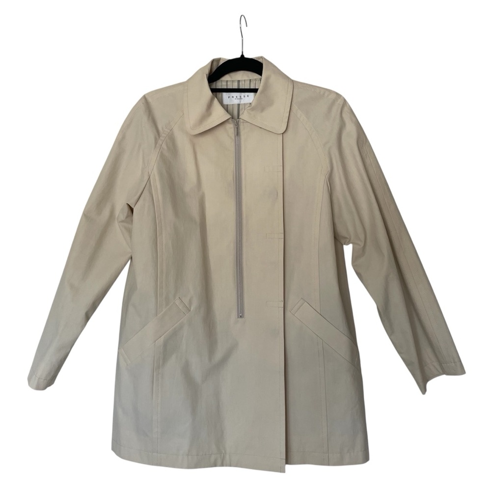 Japan Presse Pinore Women’s Beige Trench Coat Size 38 New with Tags